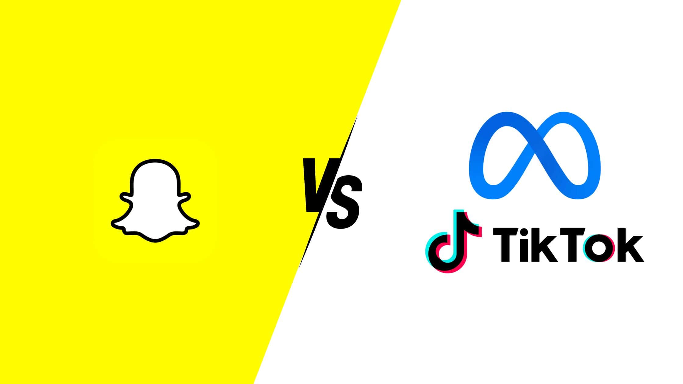 Snapchat vs Meta et Tiktok