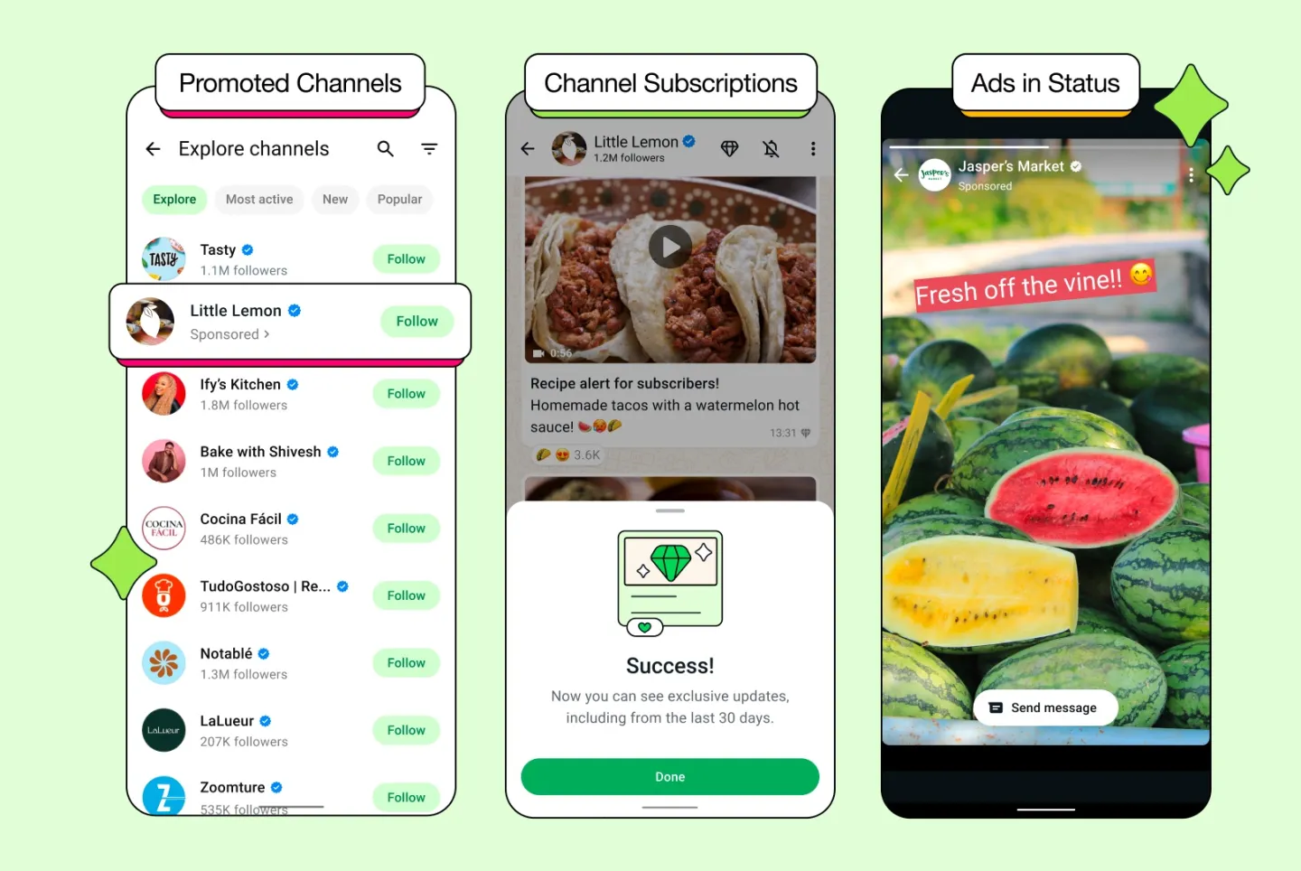 publicité whatsapp