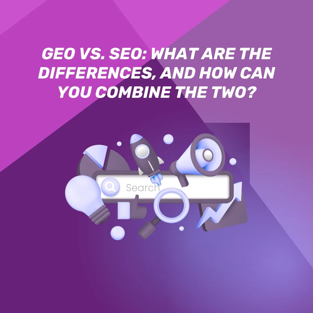 Optimizing for generative engines (GEO) and for organic search (SEO)