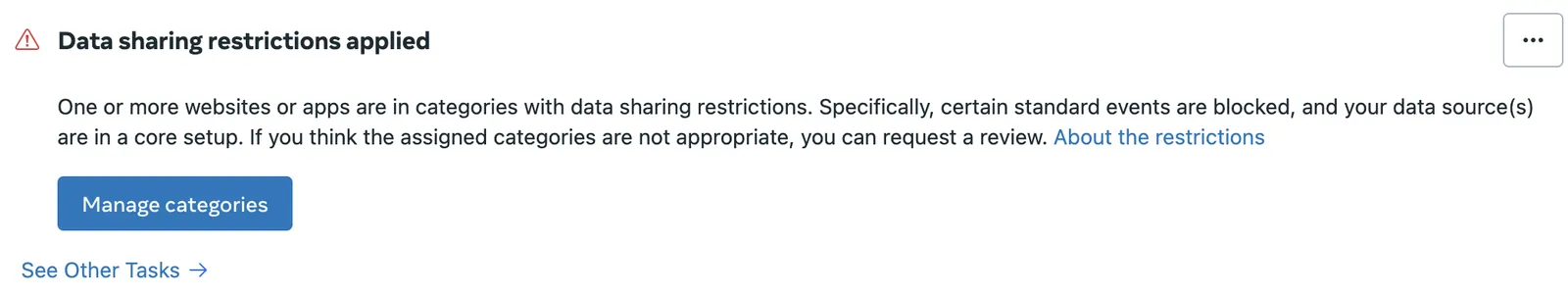 meta pixel restriction