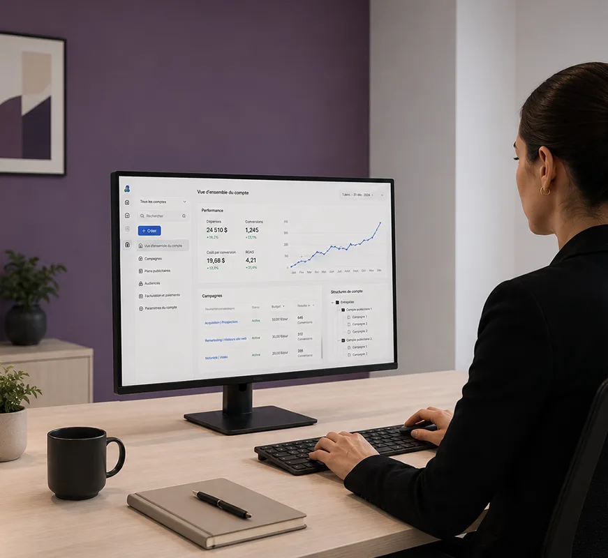 Configuration de comptes publicitaires chez Ursa
